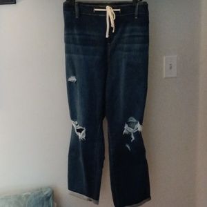 Distressed jeans